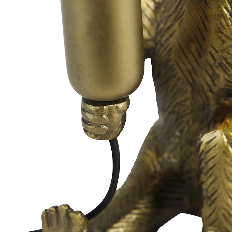 QAZQA Tafellamp animal-tl - Goud|messing - Landelijk - L 235mm
