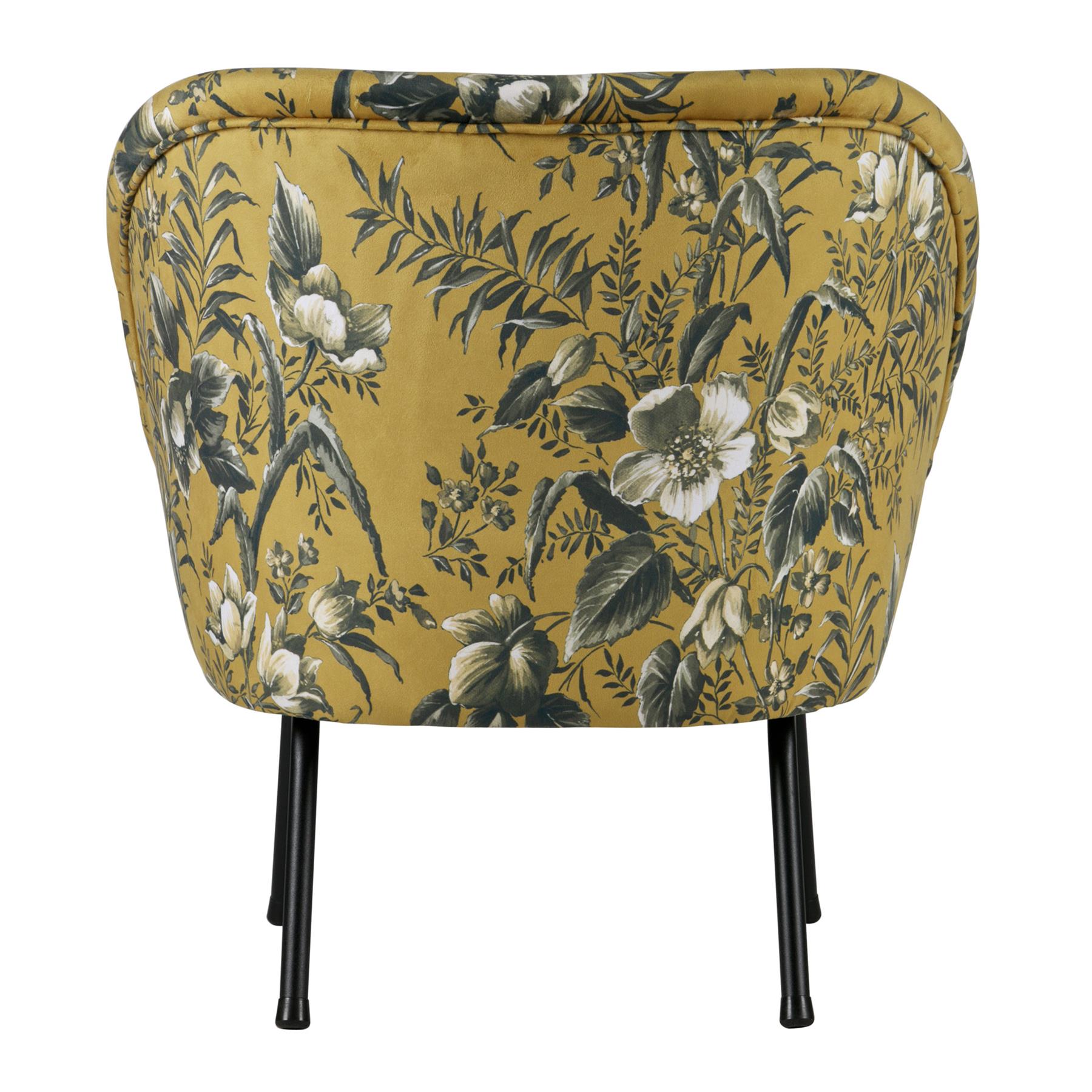 BePureHome Vogue Fauteuil - Fluweel Poppy Mosterd
