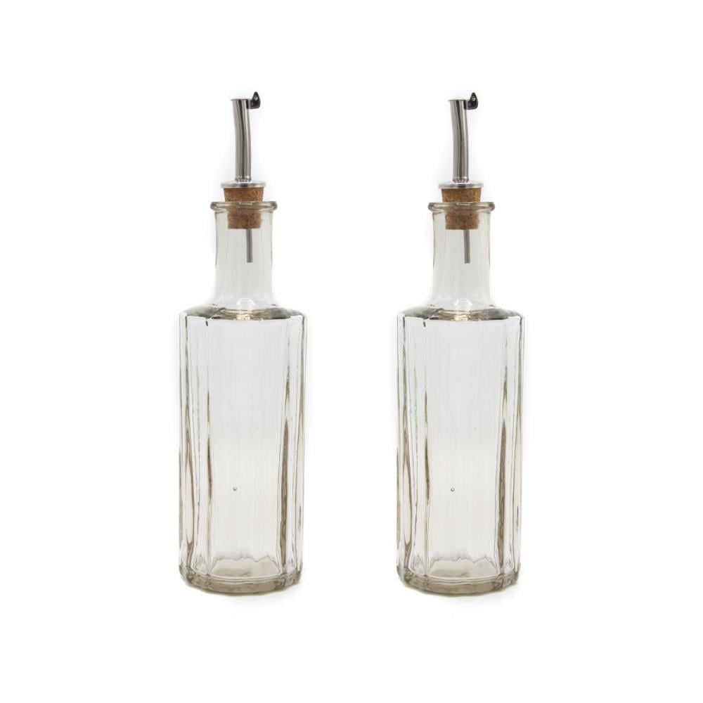 Brût Homeware, Set van 2 Olie|Azijn Fles set 30 CL, helder