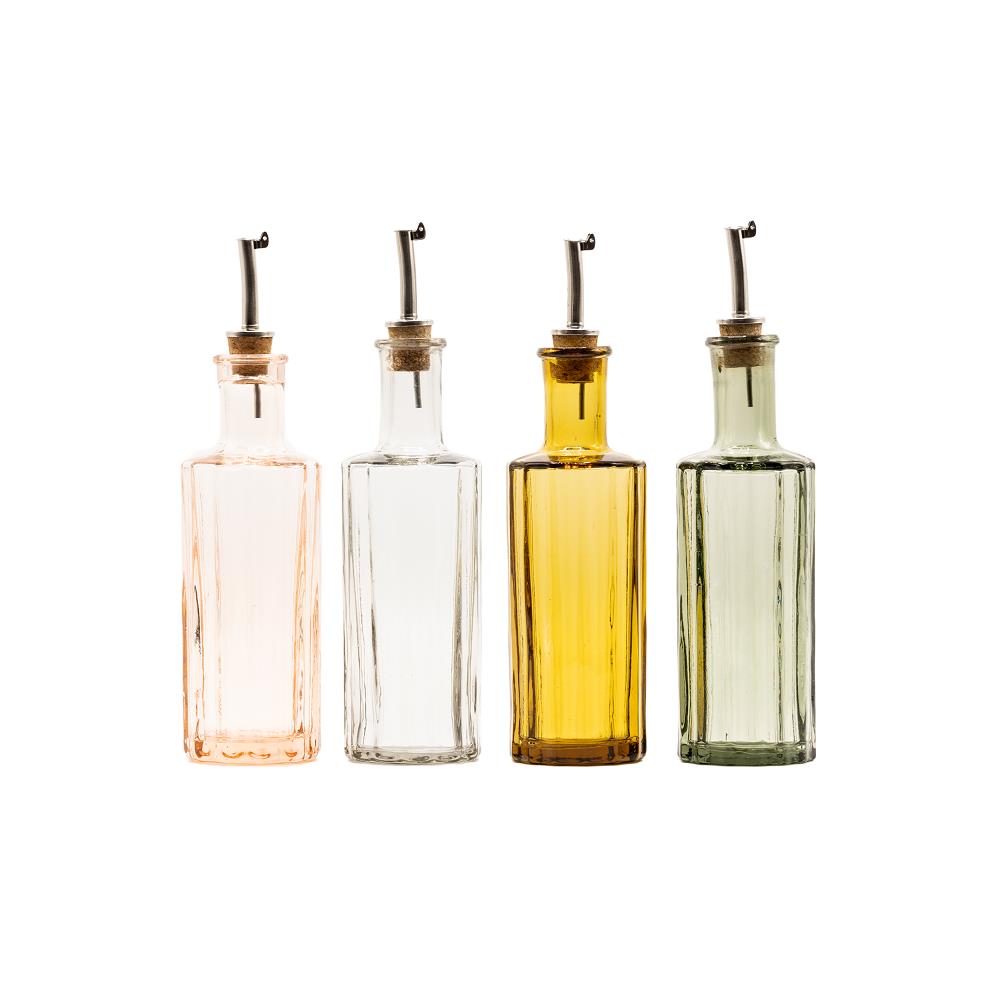 Brût Homeware, Set van 2 Olie|Azijn Fles set 30 CL, helder