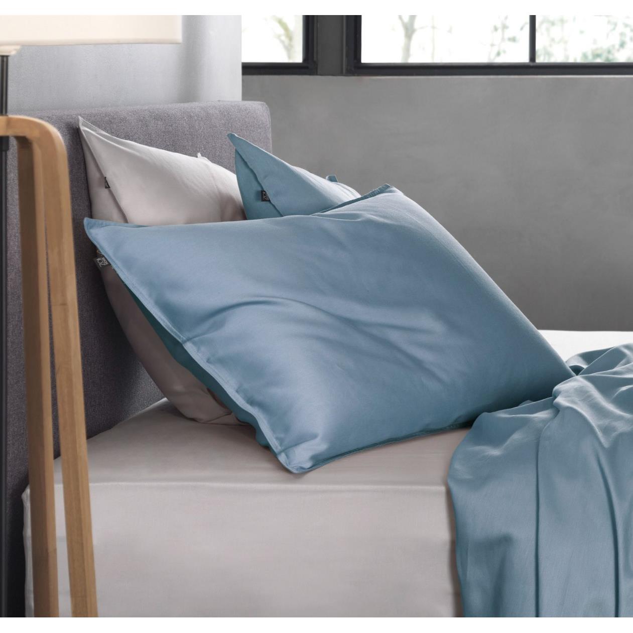 Zo Home Satinado Kussensloop Katoen Satijn - riviera blue 40x80cm