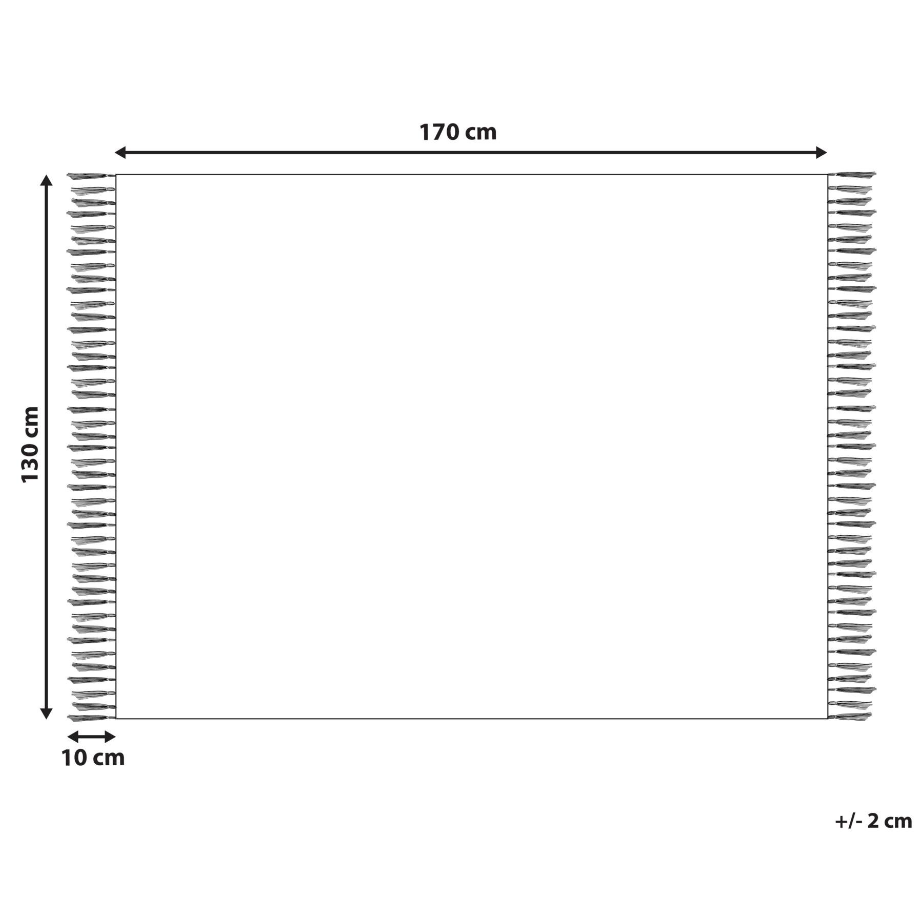 Beliani - PALHI - Plaid - Lichtblauw - 130 x 170 cm - Polyester