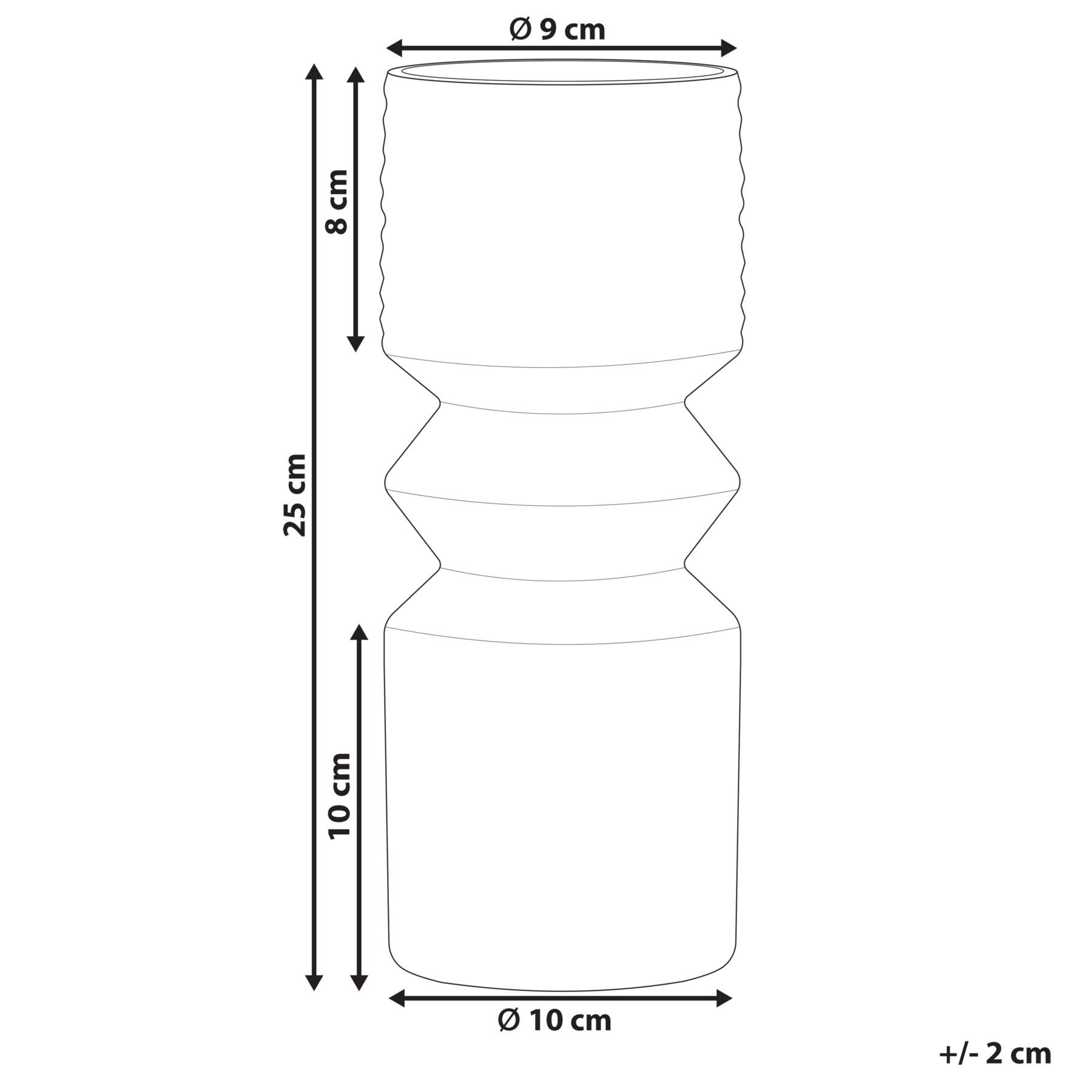 Beliani - VRADETO - Decoratieve vaas - Olijfgroen - Glas