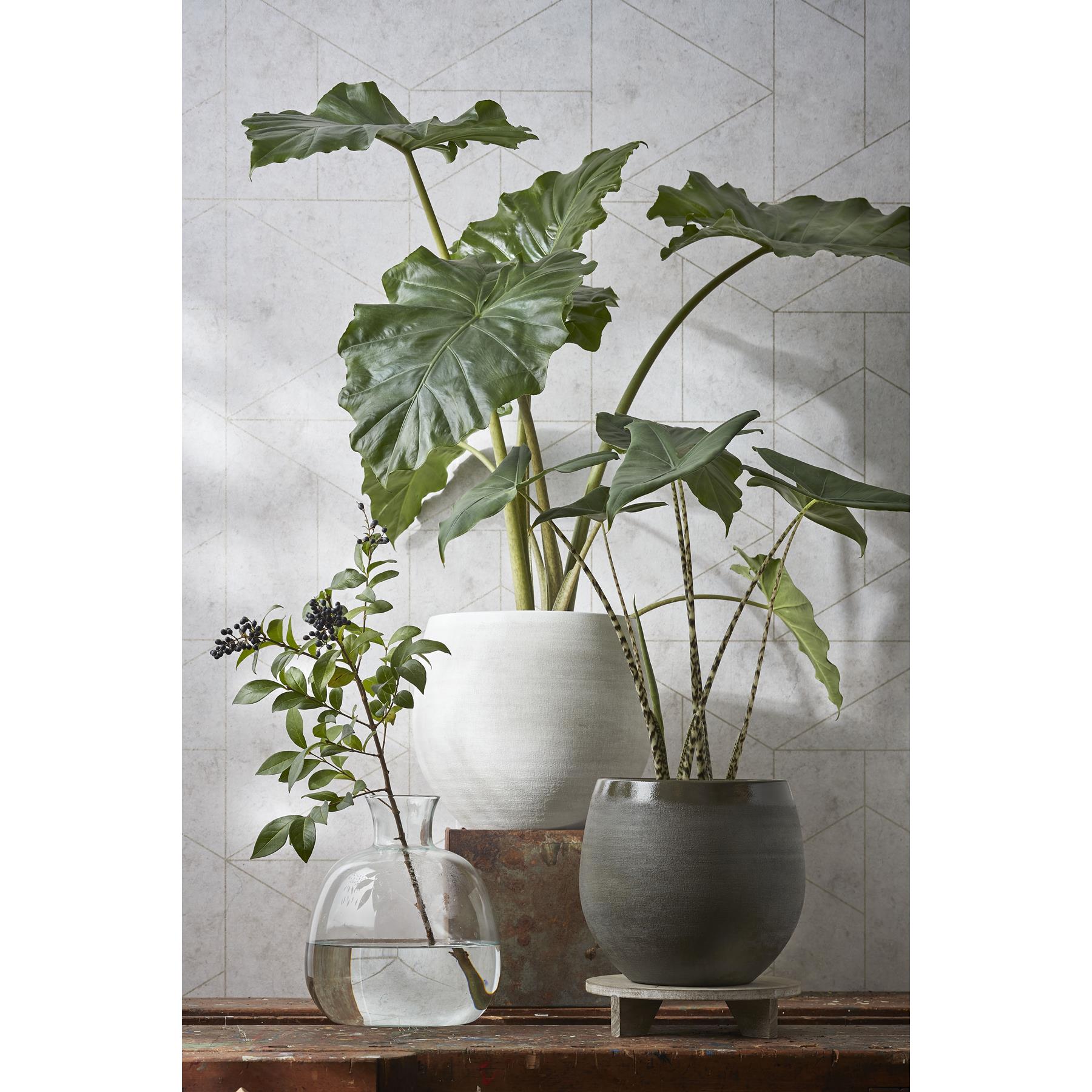 Mica Decorations Douro Bloempot - H15 x Ø18 cm - Donkergrijs