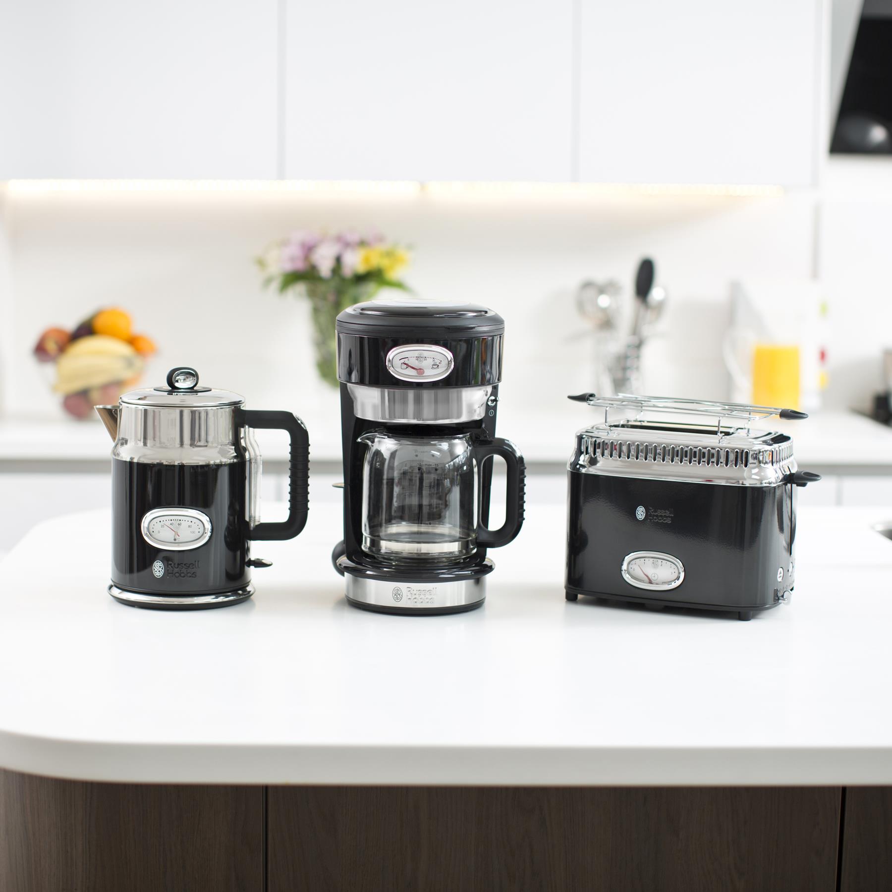 Russell Hobbs Retro Classic Noir Waterkoker - 1,7 L