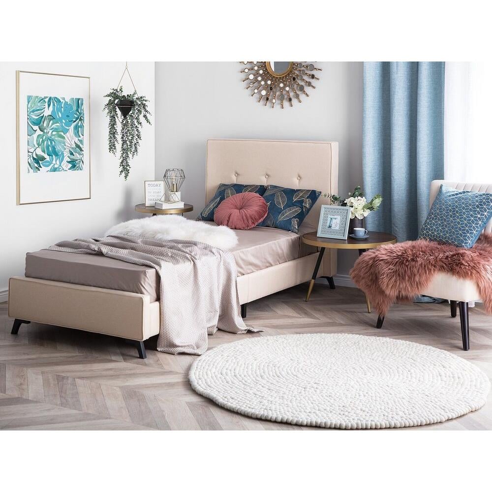 Beliani - GLEE - Traagschuimmatras - Wit - 90 x 200 cm - Polyester