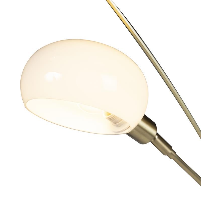 QAZQA Art deco vloerlamp goud 5-lichts - Sixties Marmo