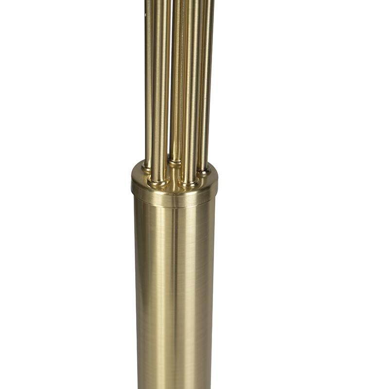 QAZQA Art deco vloerlamp goud 5-lichts - Sixties Marmo