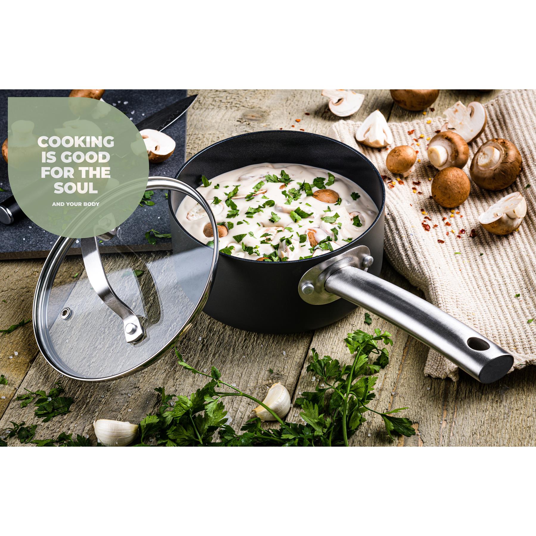 ISENVI Murray keramische sauspan 16 CM - RVS greep