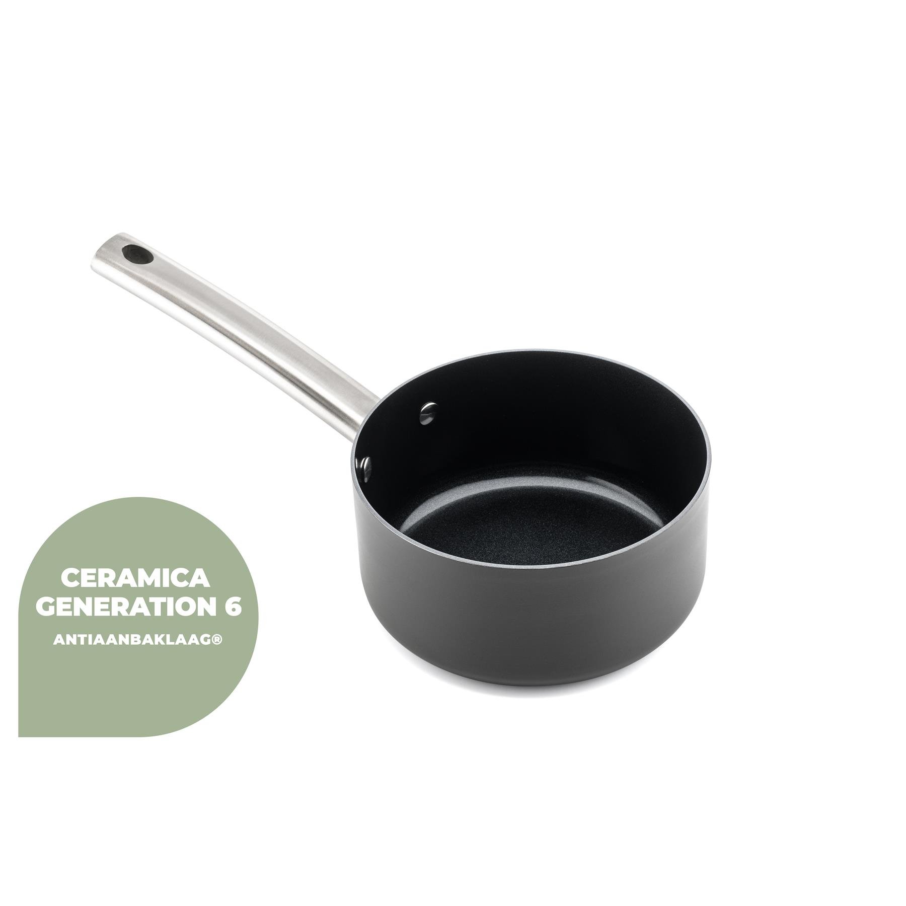 ISENVI Murray keramische sauspan 16 CM - RVS greep