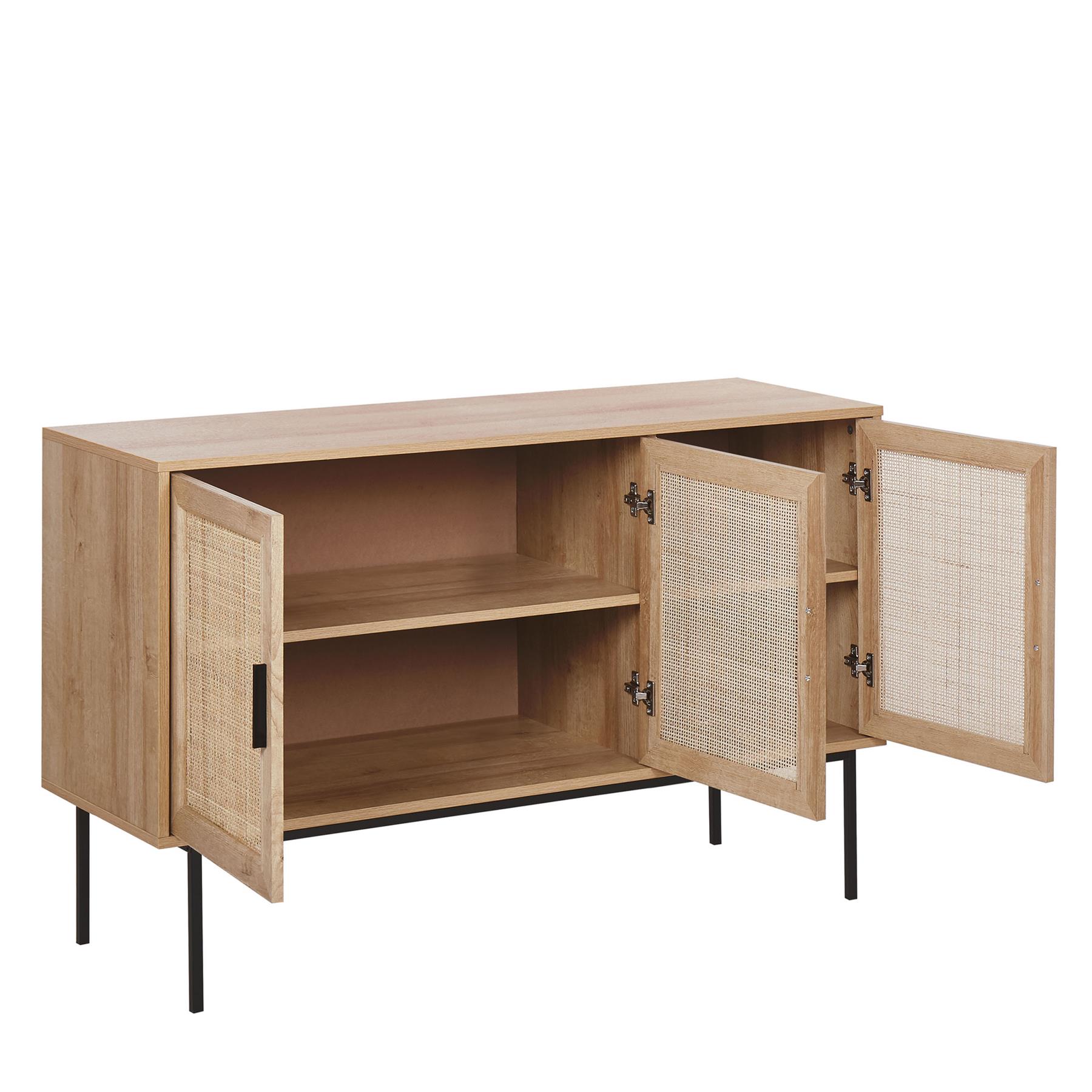 Beliani - PASCO - Sideboard 3 deuren - Lichte houtkleur - Vezelplaat