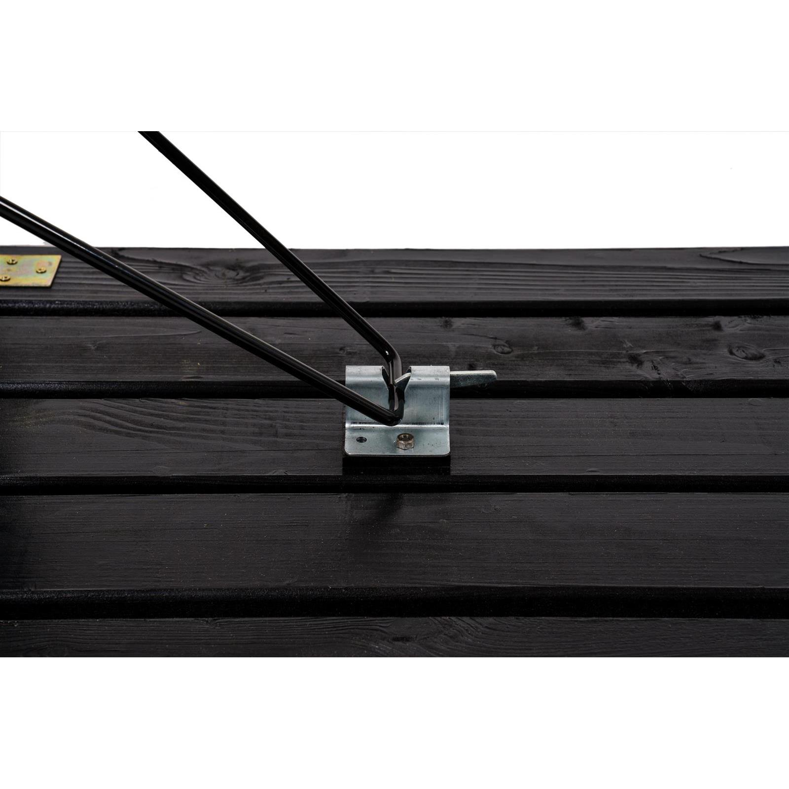 Inklapbare picknickset Riga 200 cm blackwash