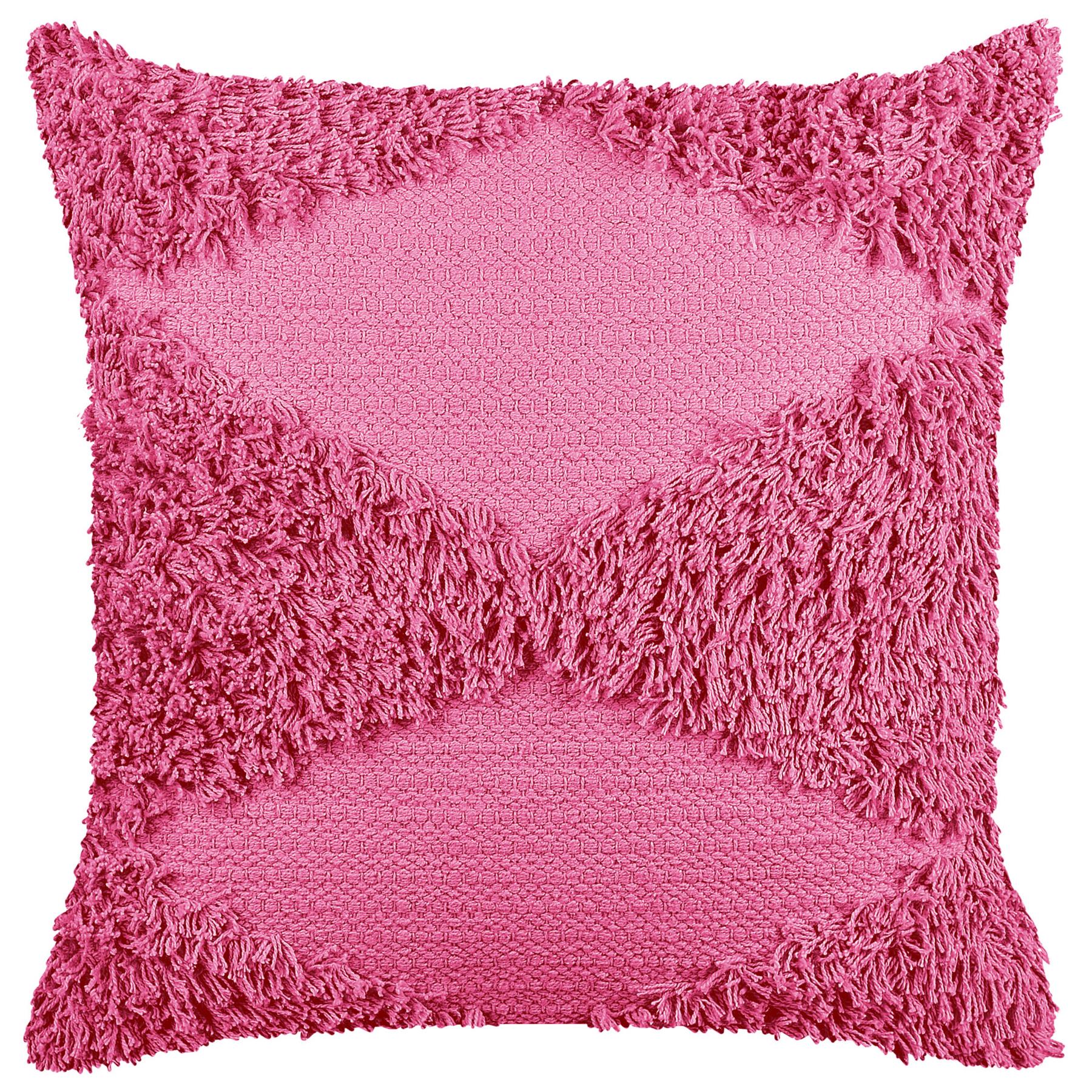 Beliani - RHOEO - Sierkussen - Roze - 45 x 45 cm - Katoen