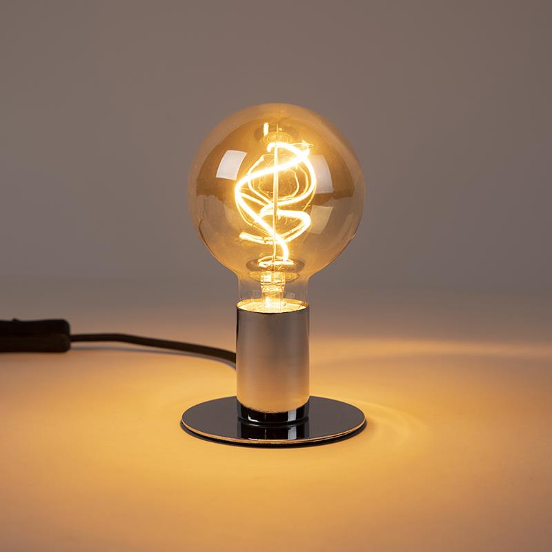 LUEDD Set van 5 E27 dimbare LED lampen spiraal G95 goud 4W 270 lm