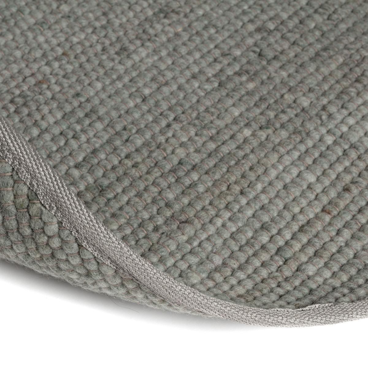 Interieur05 Wollen Vloerkleed Rond Groen Vik 200cm (L)