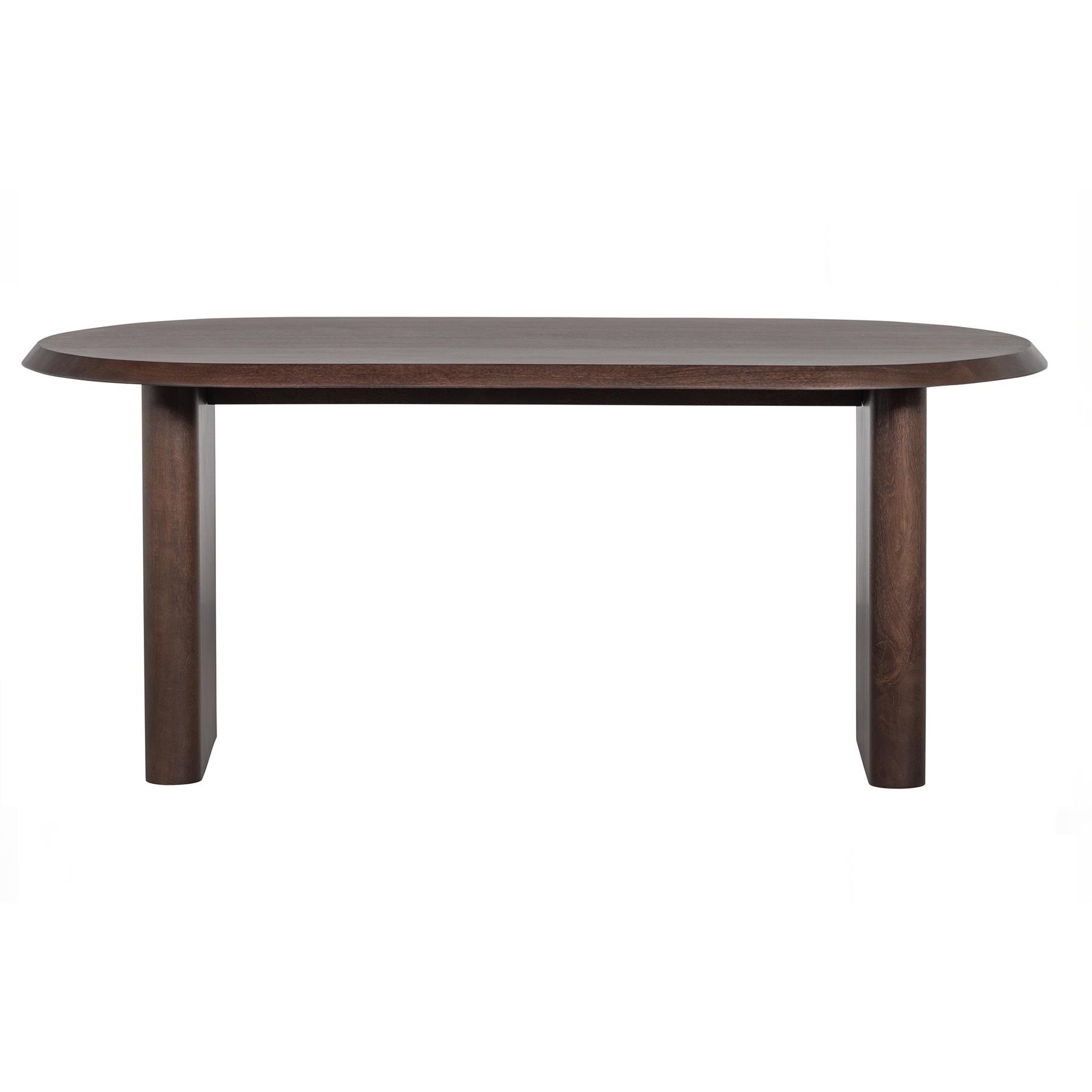 vtwonen Ellips Eettafel - 180 x 90 cm - Walnoot 