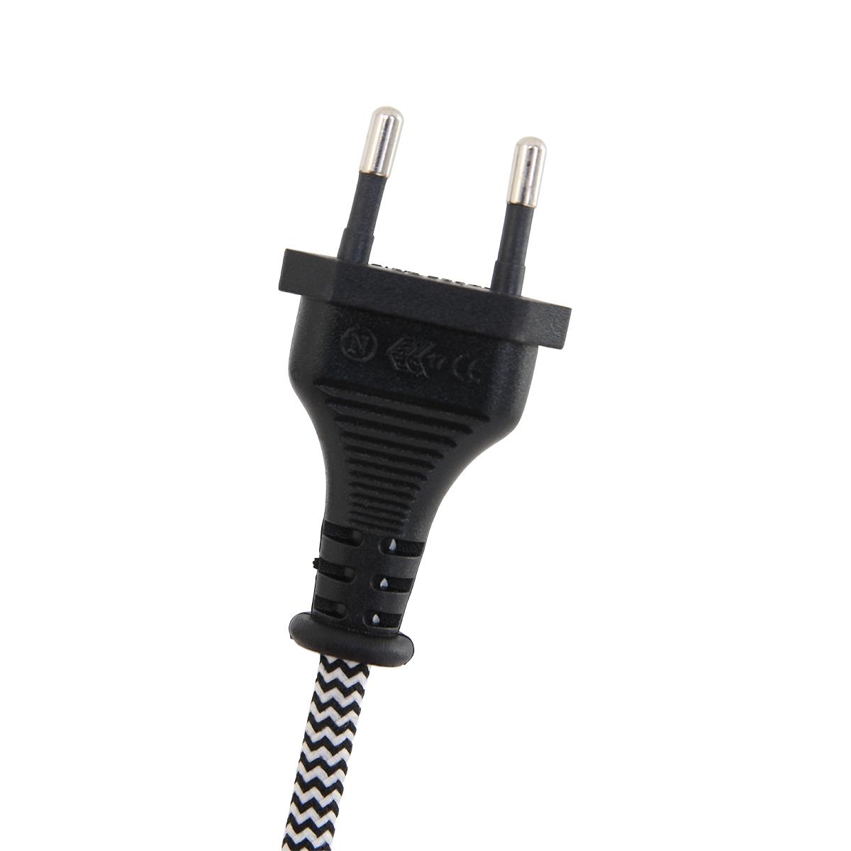Mexlite - tafellamp - Nove - zwart - metaal - Ø 18cm - E27 - 1321ZW