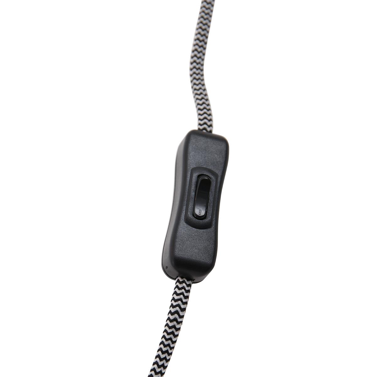 Mexlite - tafellamp - Nove - zwart - metaal - Ø 18cm - E27 - 1321ZW