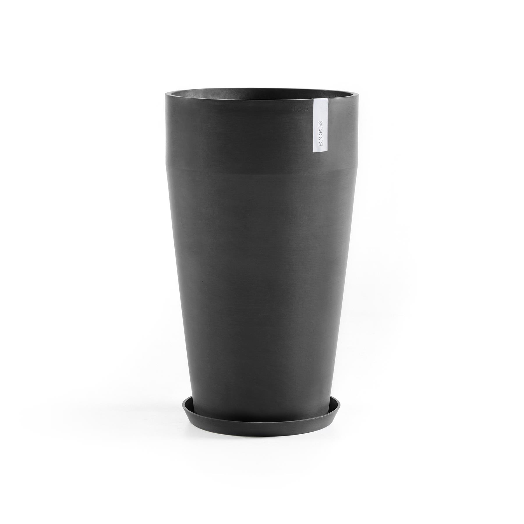 Ecopots Sankara Bloempot Ø 45 cm - Donkergrijs