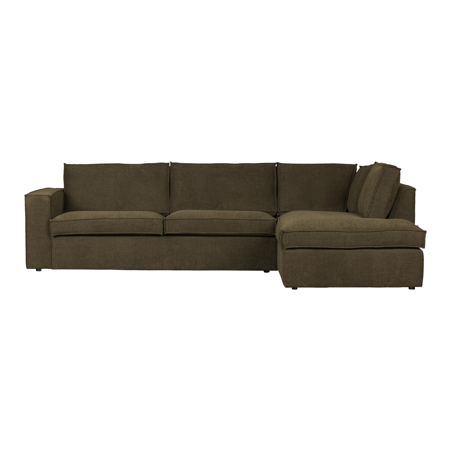Woood Freddie Chaise Longue Rechts - Warm Groen