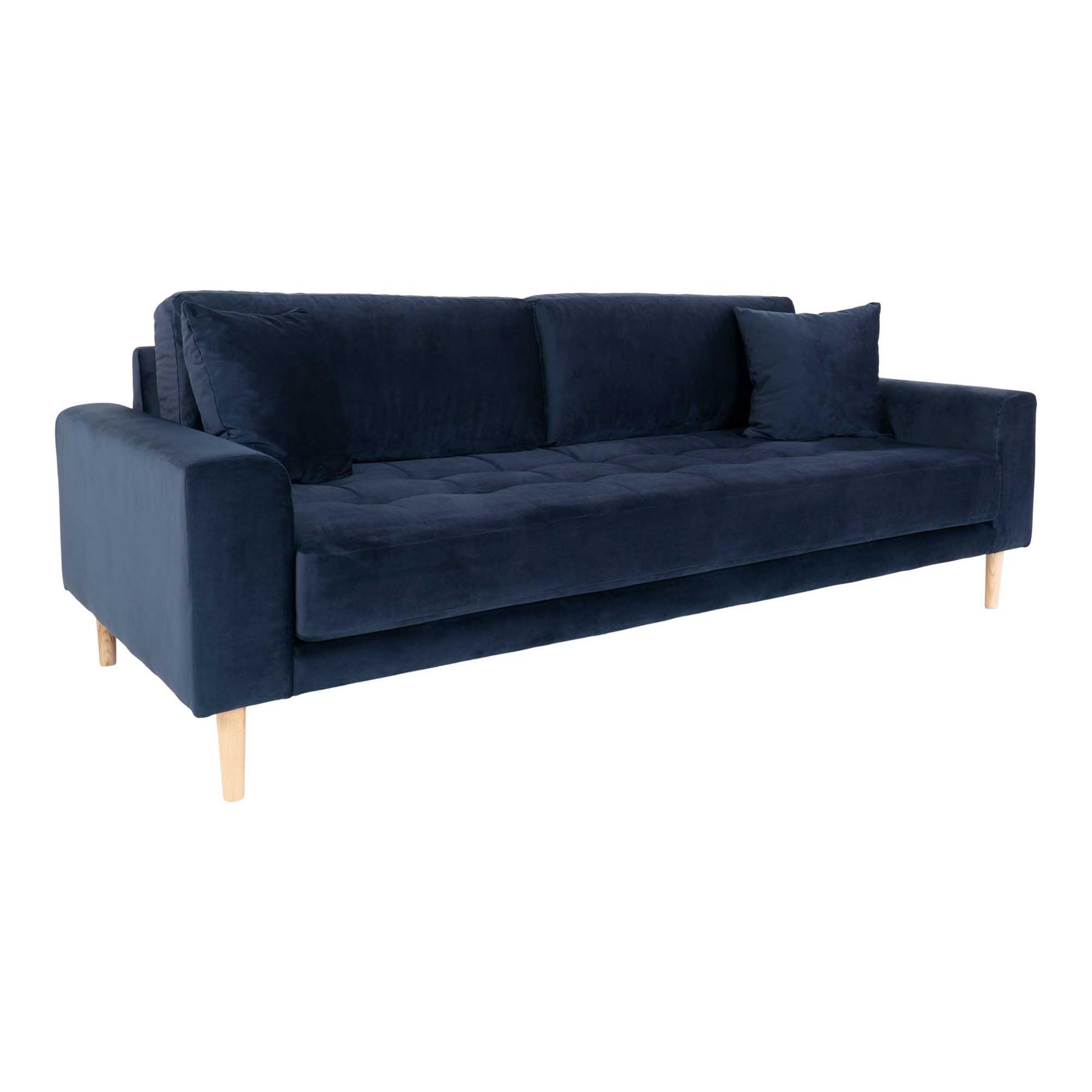 House Nordic Lido Donkerblauw 3-Zits Bank Velvet