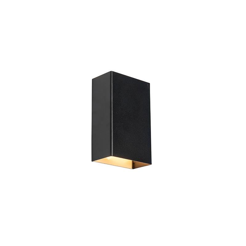 QAZQA Moderne wandlamp zwart 2-lichts - Otan S