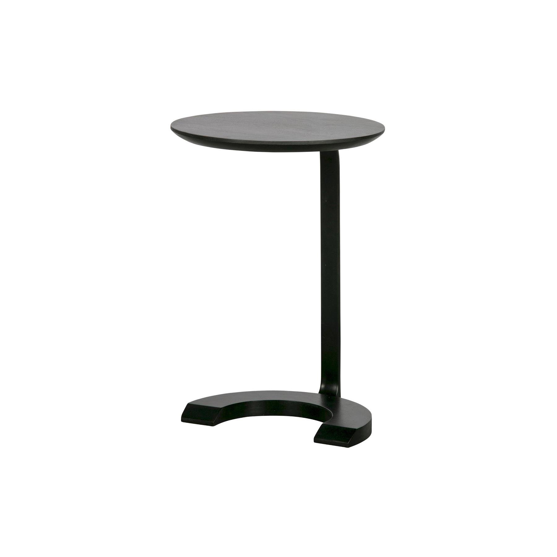 WOOOD Floor Bijzettafel - Hout|Metaal - Zwart - 57x39x39