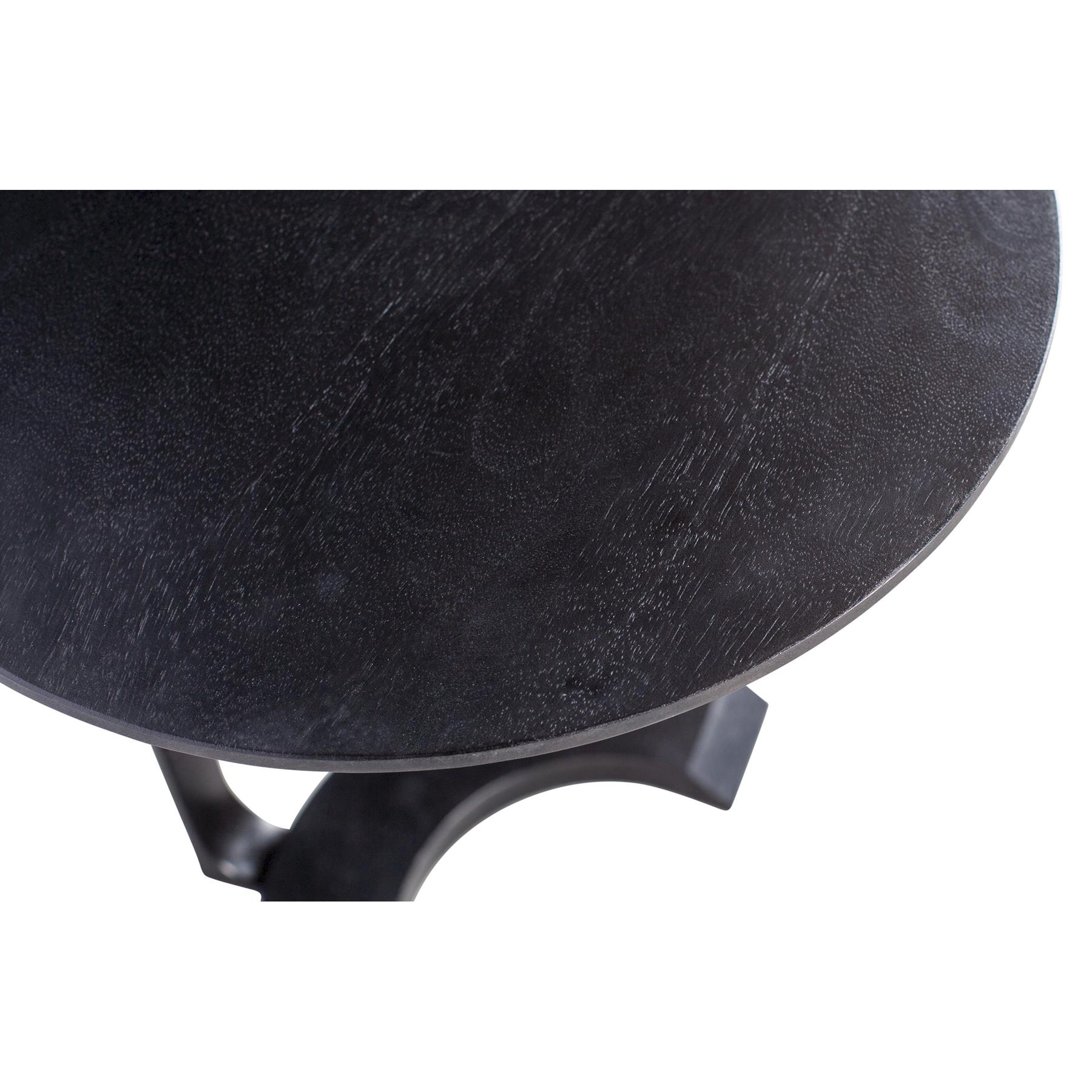 WOOOD Floor Bijzettafel - Hout|Metaal - Zwart - 57x39x39