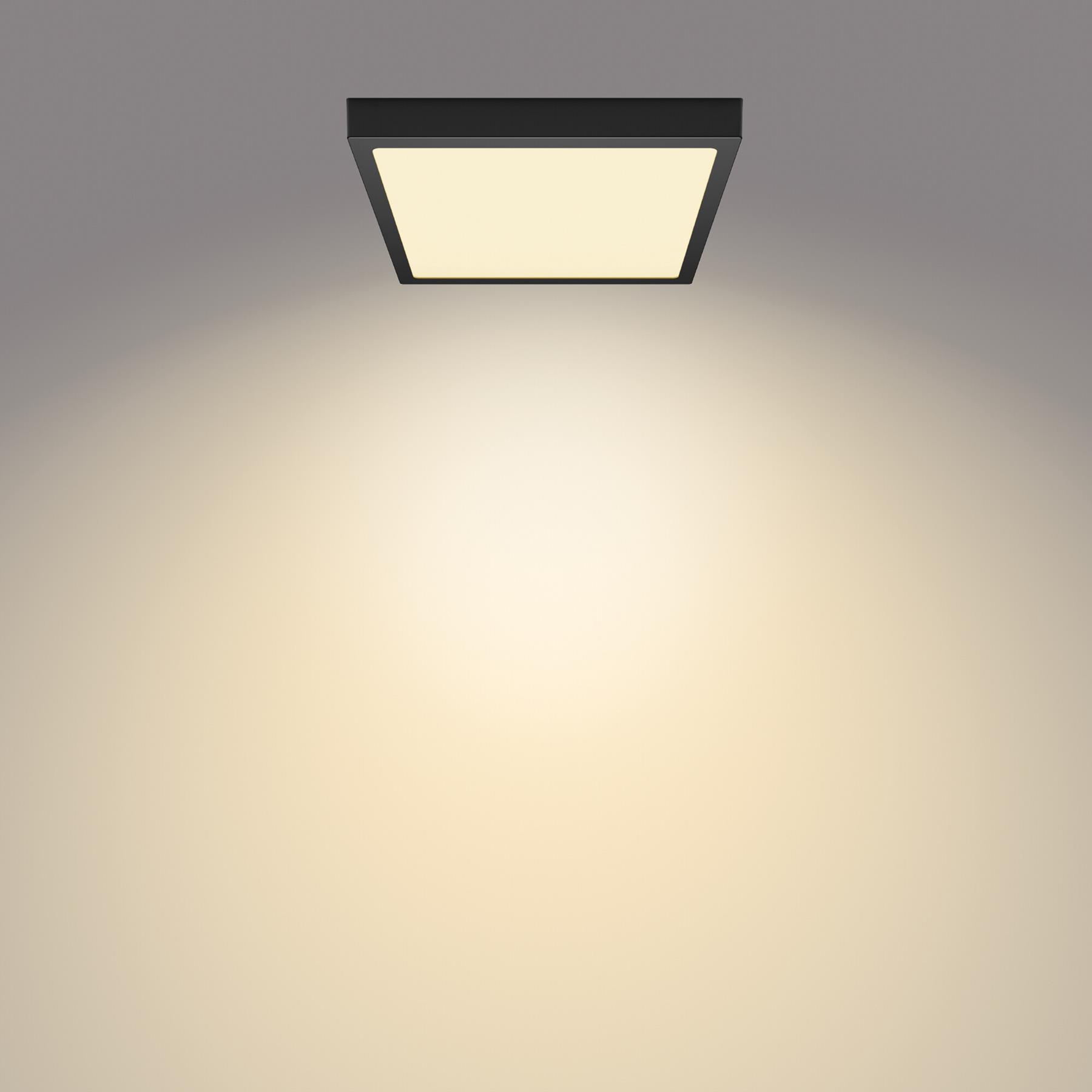 Philips Magneos plafondlamp - zwart - vierkant - groot