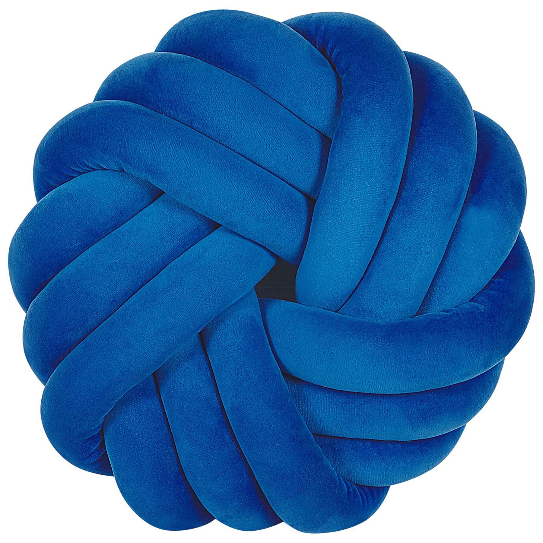 Beliani - AKOLA - Sierkussen - Blauw - 30 x 30 cm - Fluweel