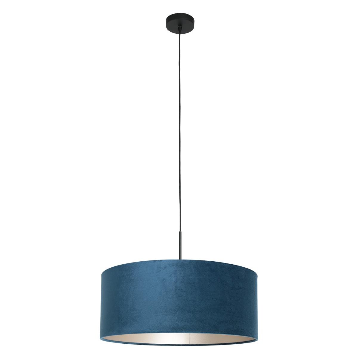 Steinhauer - hanglamp - Sparkled Light - blauw - metaal velours stof - Ø 50cm - E27 - 8248ZW