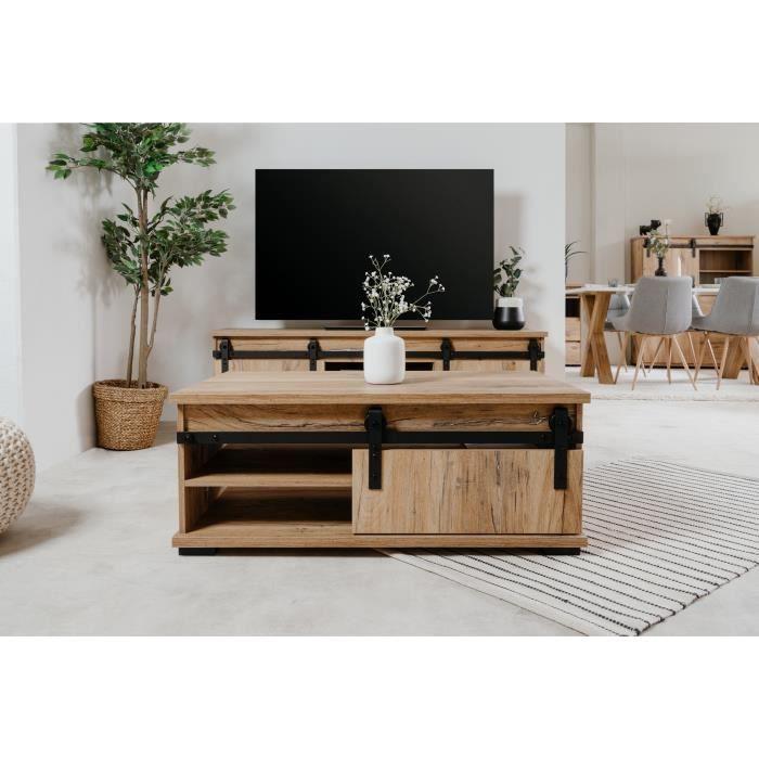 Cstore Salontafel met 1 deur - Eiken decor - L 100 x D 40 x H 60 cm