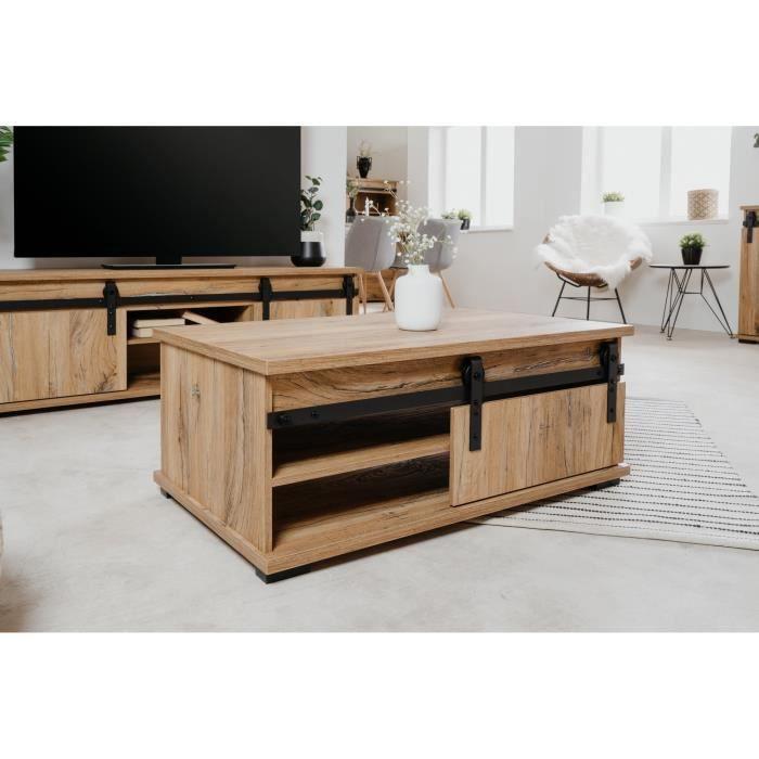 Cstore Salontafel met 1 deur - Eiken decor - L 100 x D 40 x H 60 cm