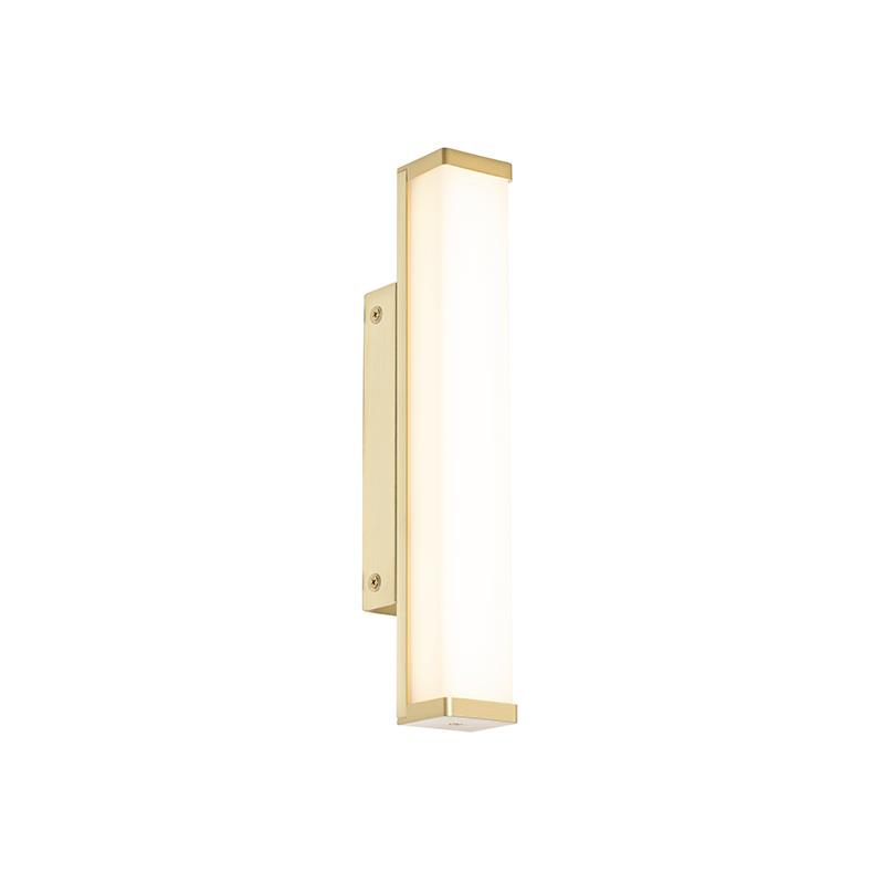 QAZQA Badkamer wandlamp messing 32 cm incl. LED IP44 - Cascada