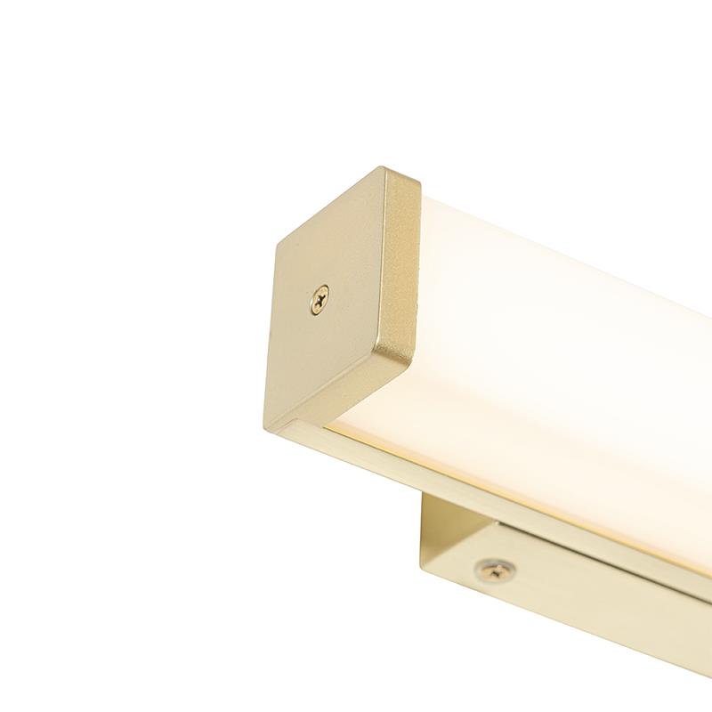 QAZQA Badkamer wandlamp messing 32 cm incl. LED IP44 - Cascada