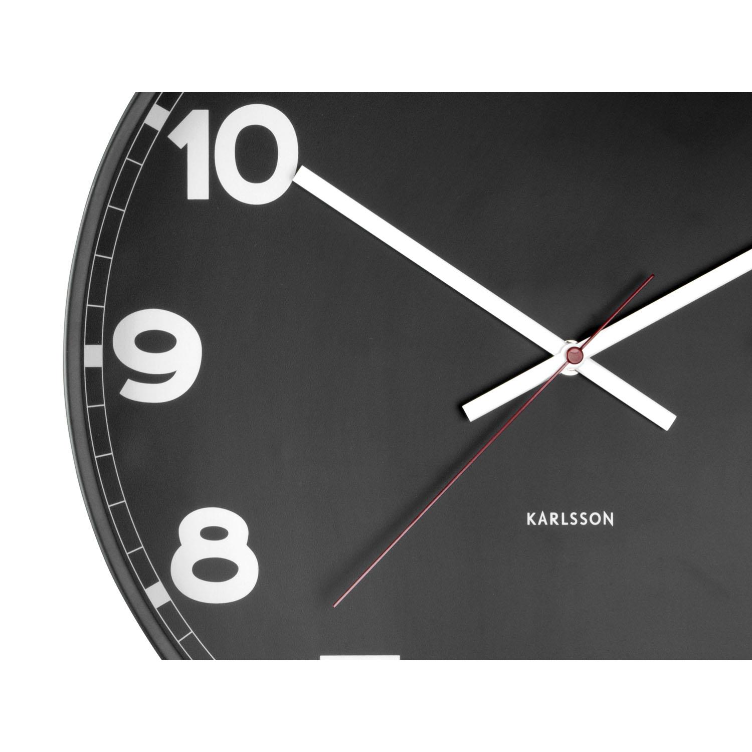 Karlsson - Wandklok New Classic - Medium - Zwart - Ø40,6cm