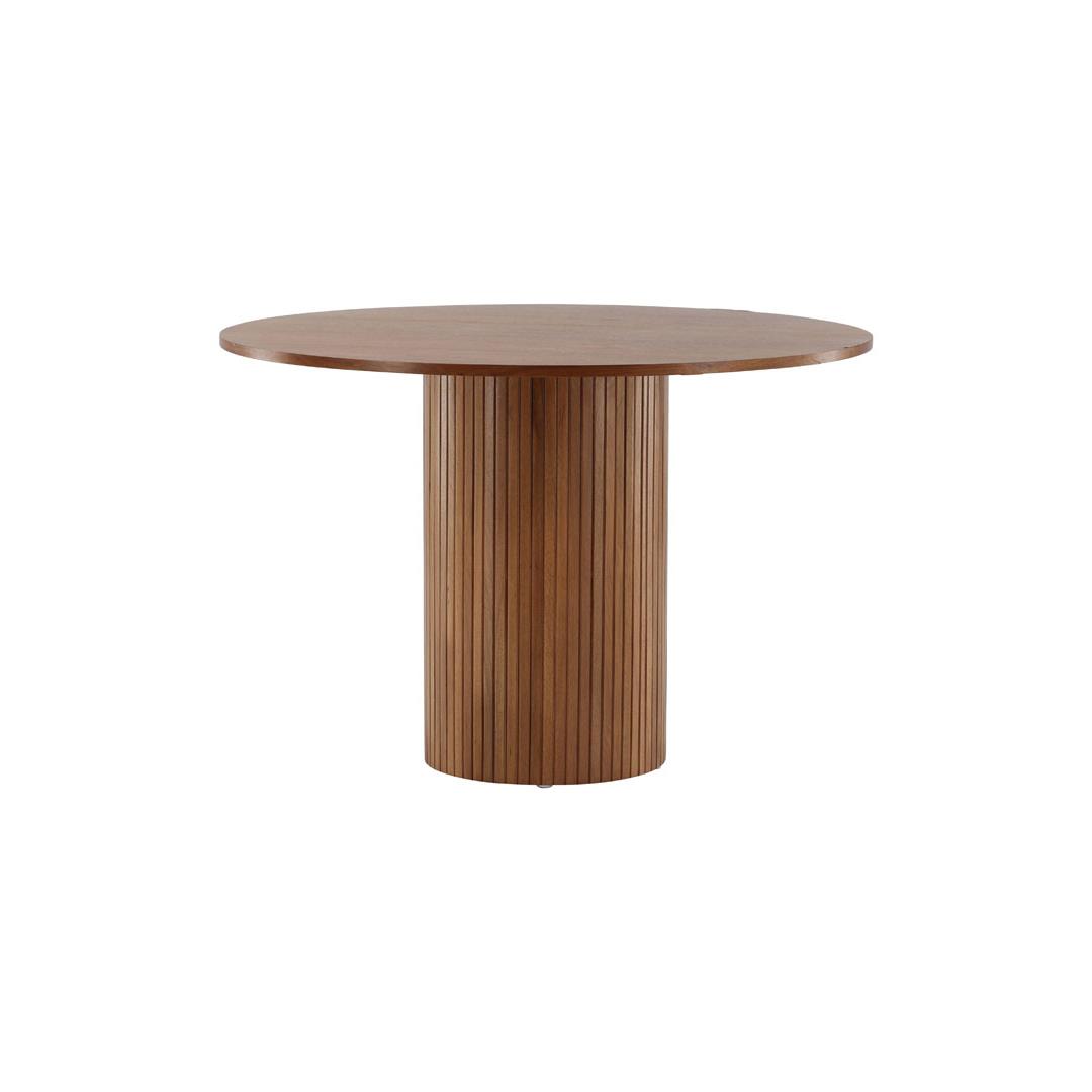 Hioshop Bianca eetkamertafel Ø110cm eik fineer.