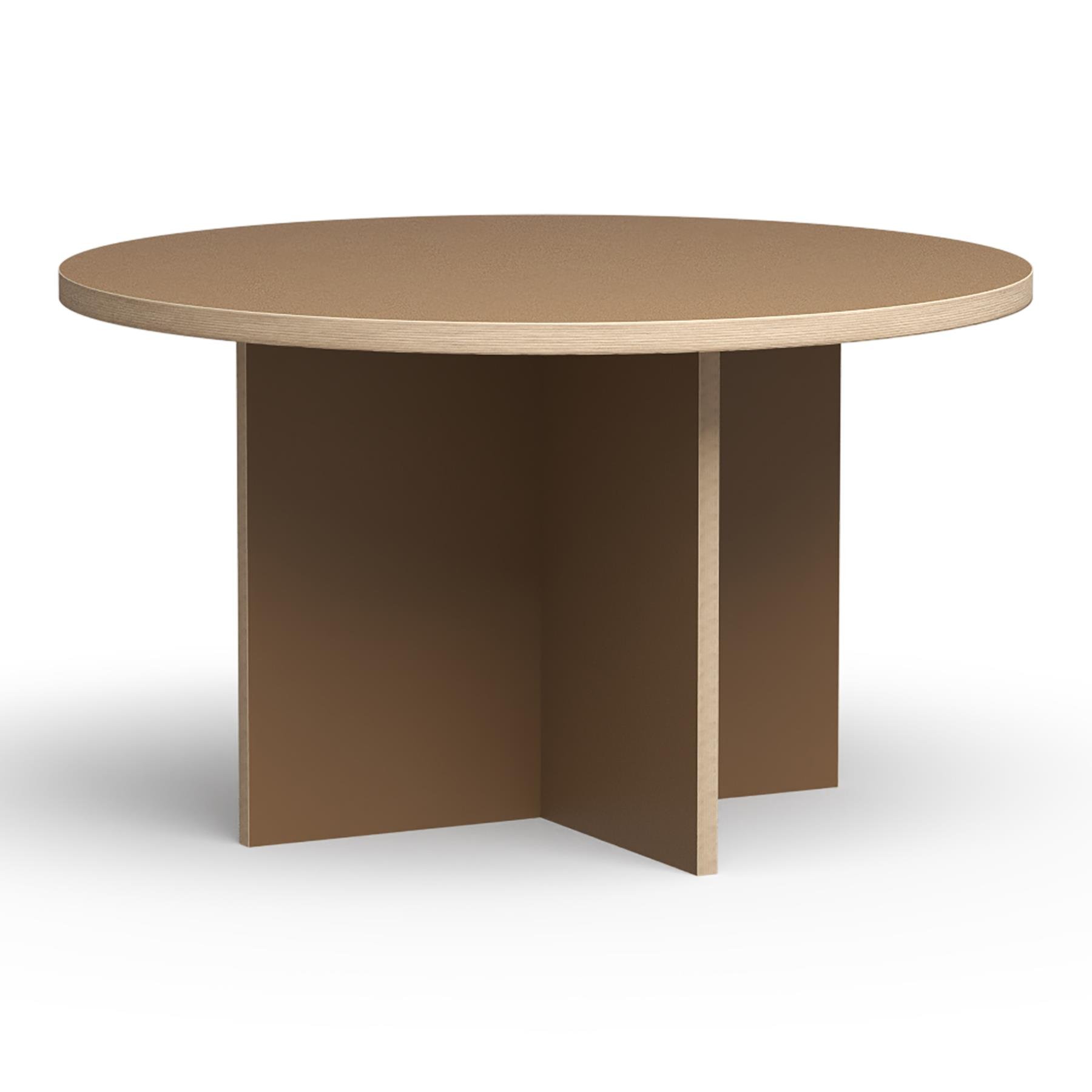HKliving Dining Table Eettafel -Ø 130 cm - Brown 