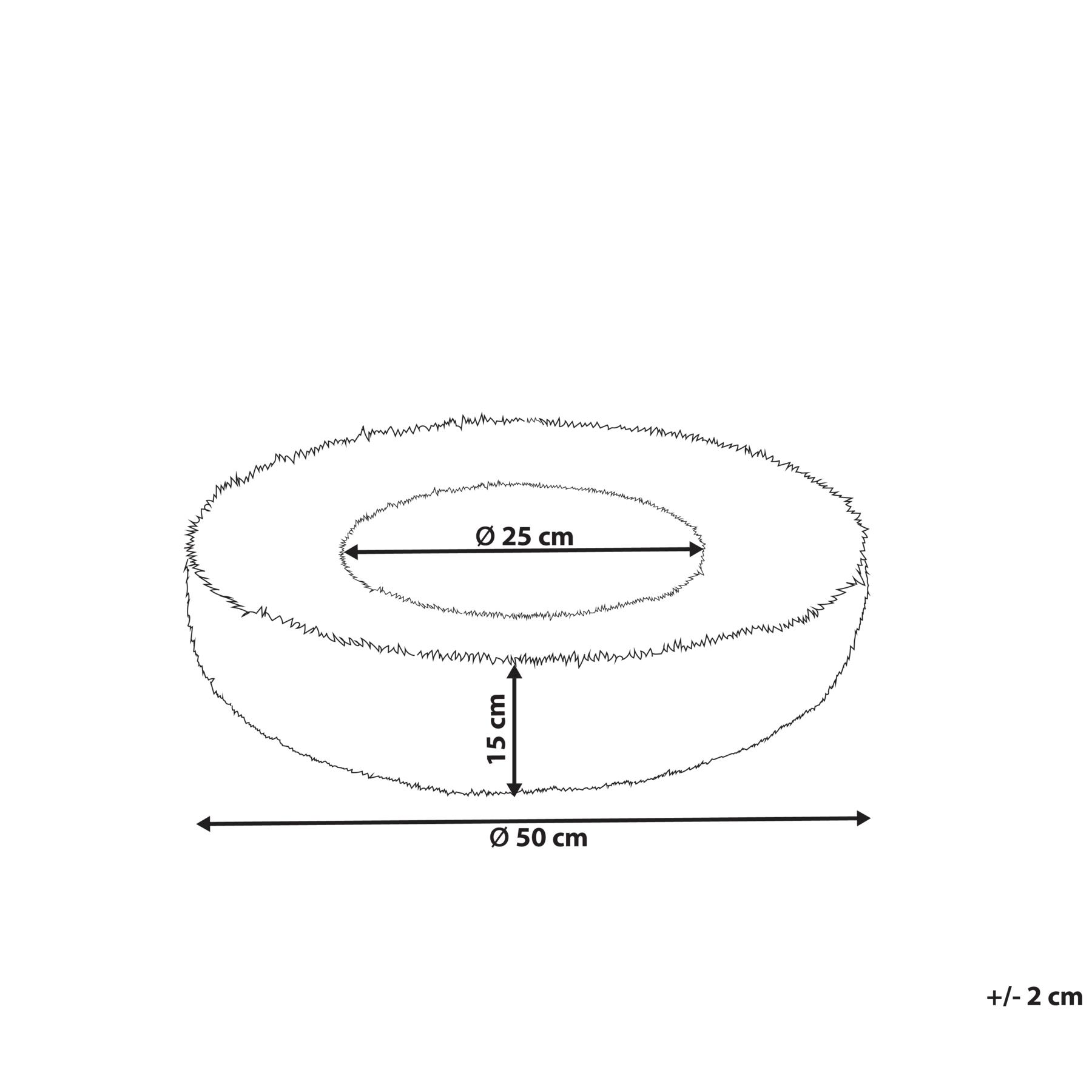 Beliani - KULU - Dierenbed - 50 cm - Roze - Nepbont