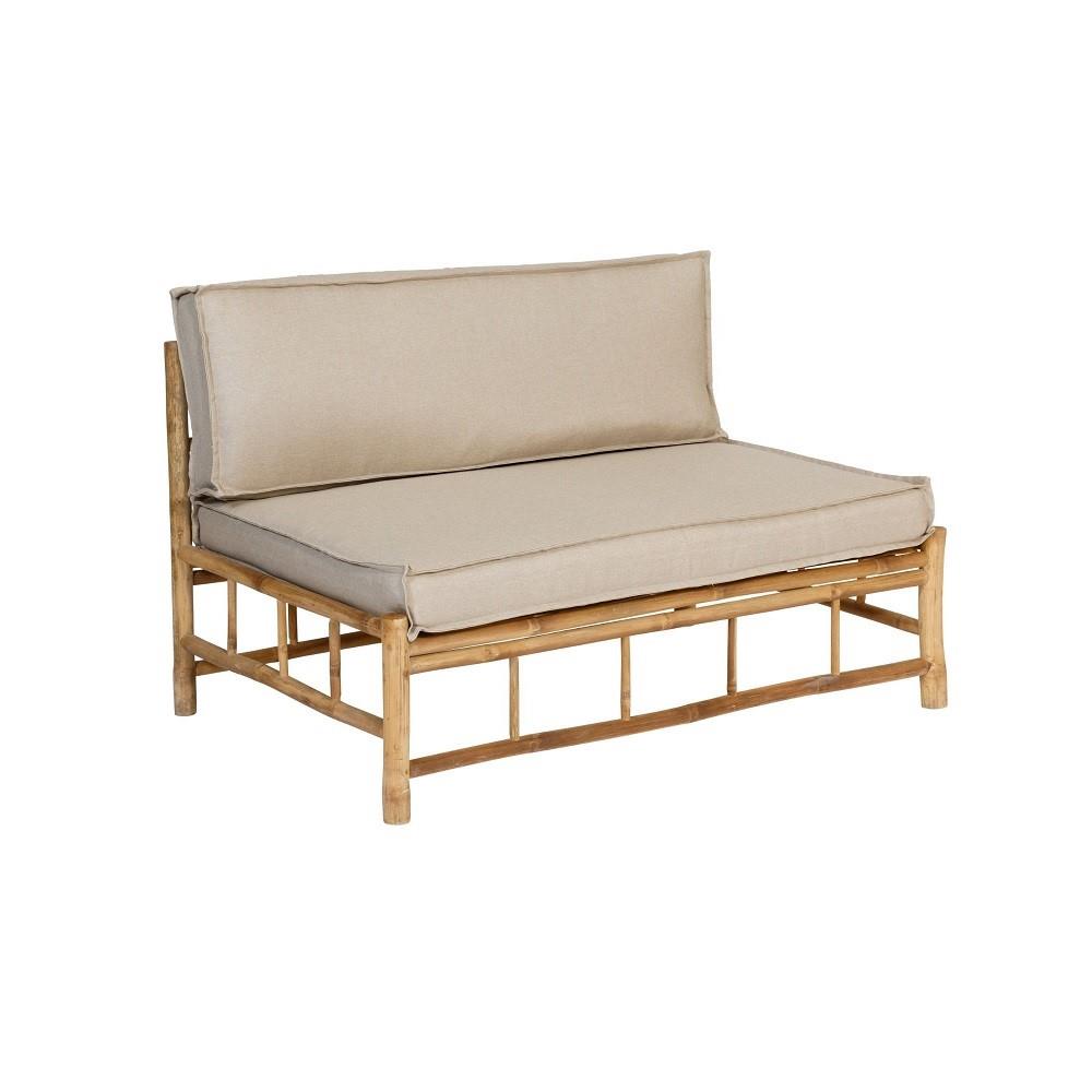 Exotan Bamboo Palletbank (met kussens) - 2-zits