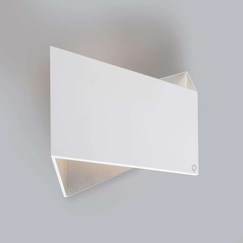 QAZQA Set van 2 design wandlampen wit - Fold