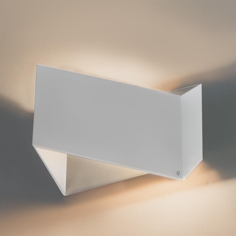 QAZQA Set van 2 design wandlampen wit - Fold