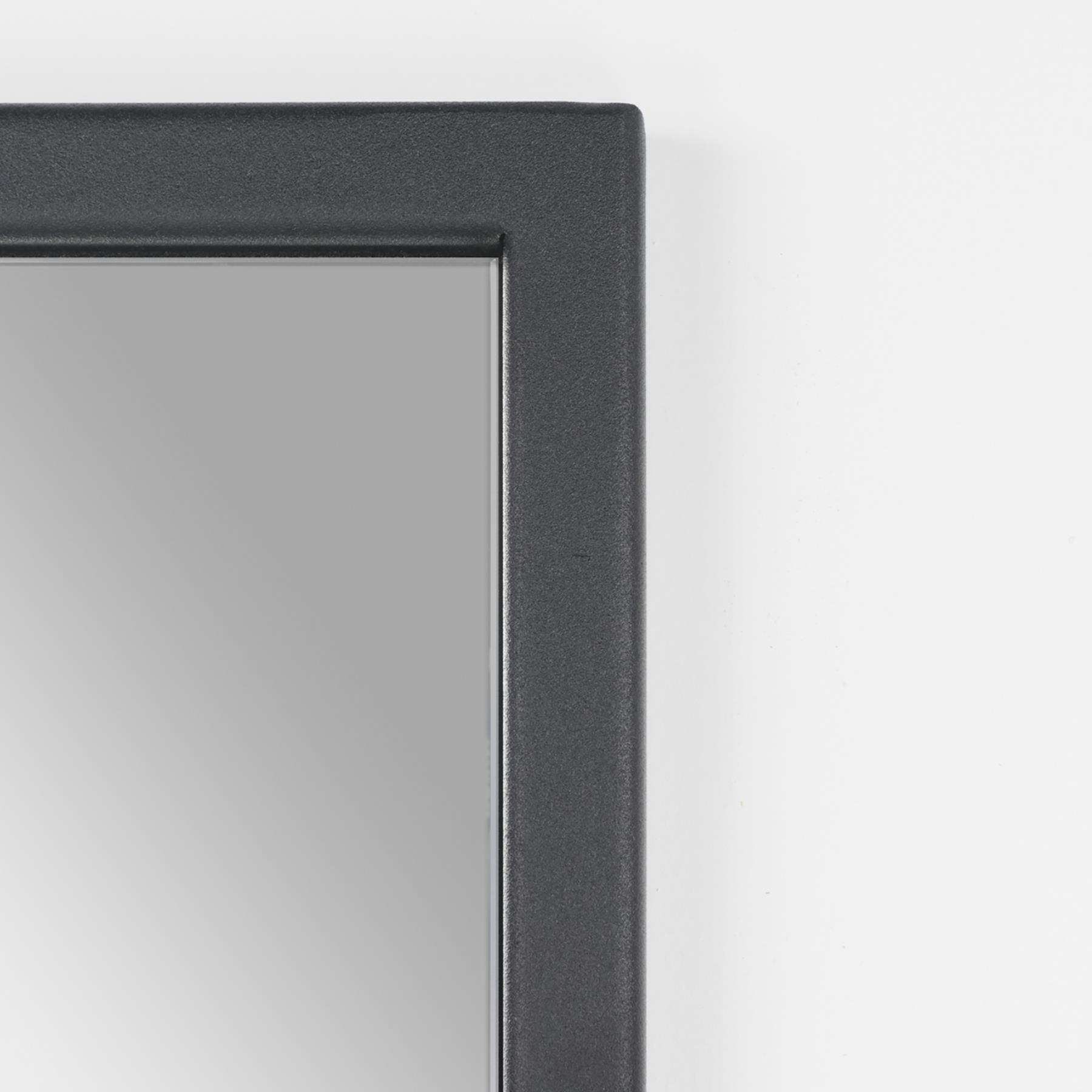 Spinder Design School Wandspiegel -  H 70 x B 30 cm - Zwart