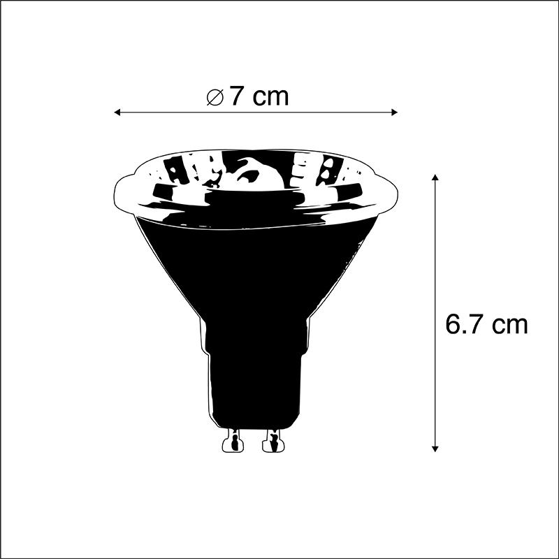 LUEDD Set van 5 GU10 LED lamp AR70 6W 475 lm 3000K