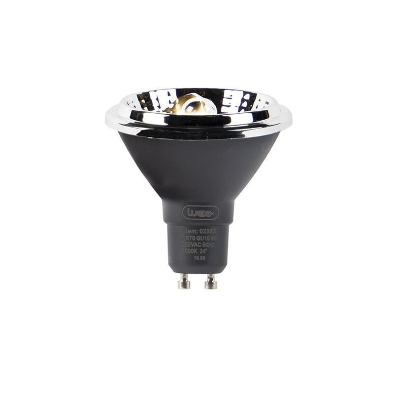 LUEDD Set van 5 GU10 LED lamp AR70 6W 475 lm 3000K