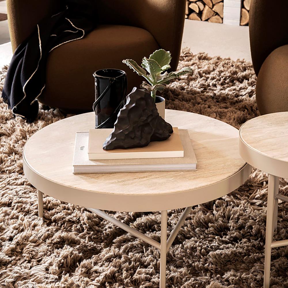 ferm LIVING Travertine Salontafel - L