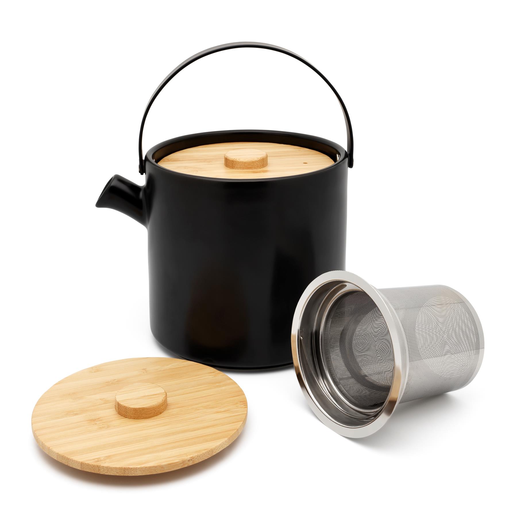 Bredemeijer Umea Theeset met warmer 1,2 L - Zwart