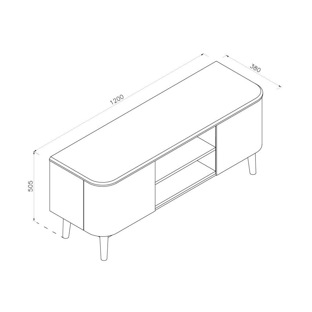 Jual Furnishings Oslo TV-meubel Eiken