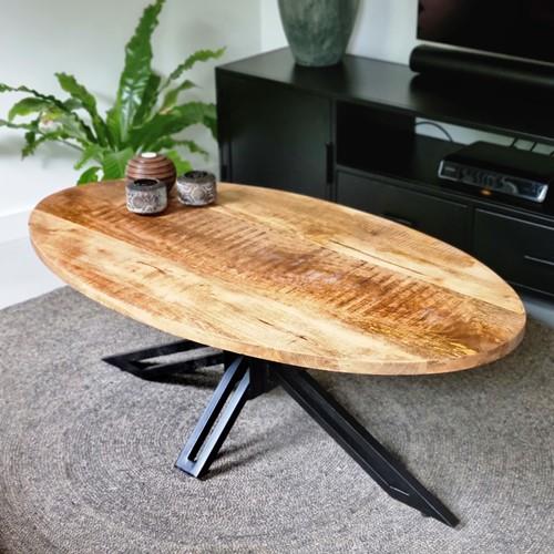 Maison de France | Salontafel | Elipse | Industrieel | 70 x 130 x 45