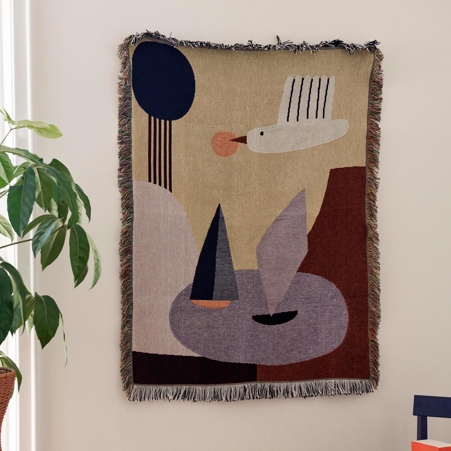 ferm LIVING Bird Wandkleed - H 110 x B 80 cm